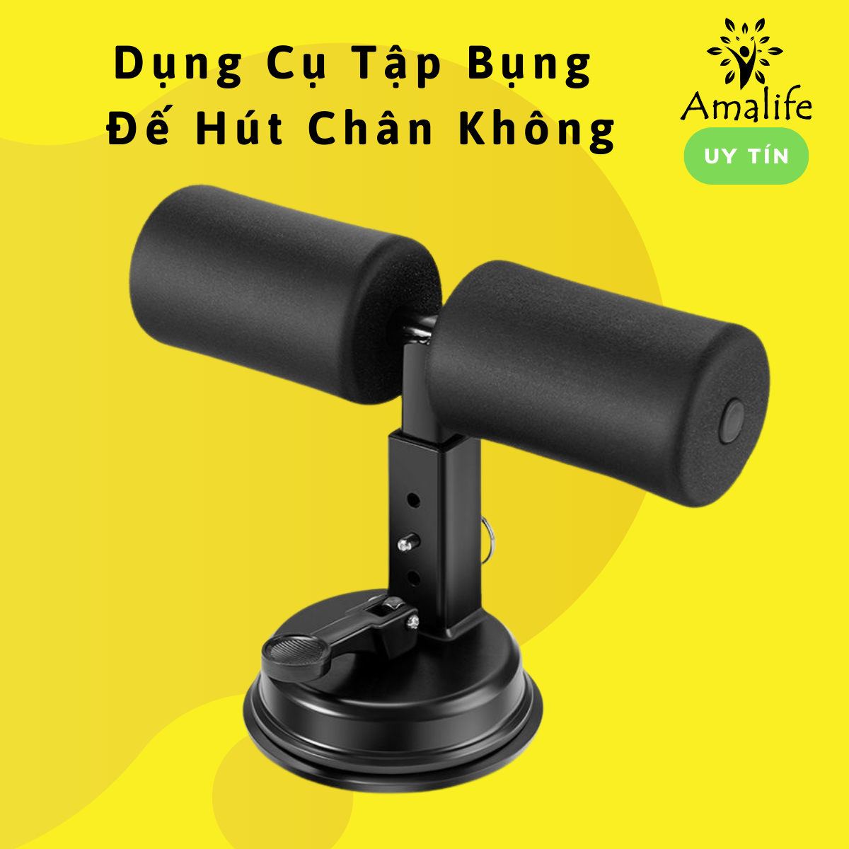 Dụng Cụ Tập Bụng Có Đế Hút Chân Không Chắc Chắn - Hàng Cao Cấp Chính Hãng Amalife (Unisex Giao màu ngẫu nhiên