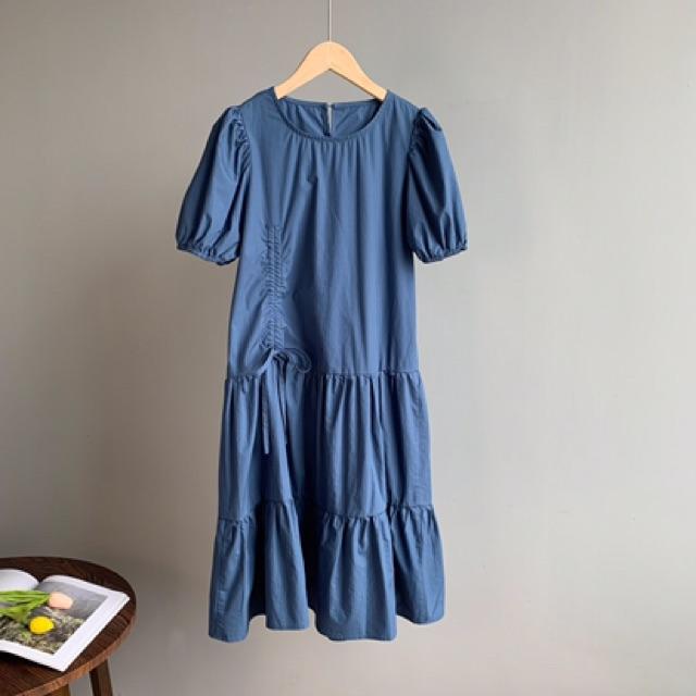 Váy rút dây eo xoè 2 tầng hottrend váy dạo phố váy dự tiệc váy đi chơi