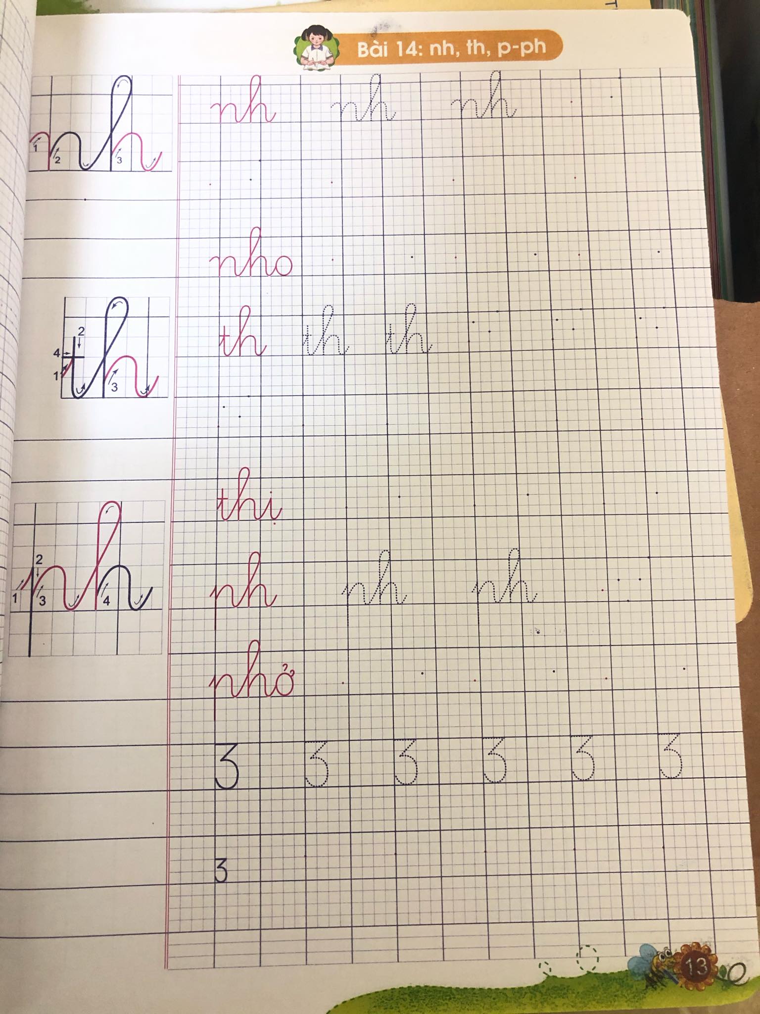 Bộ vở ô li mẫu chữ lớp 1