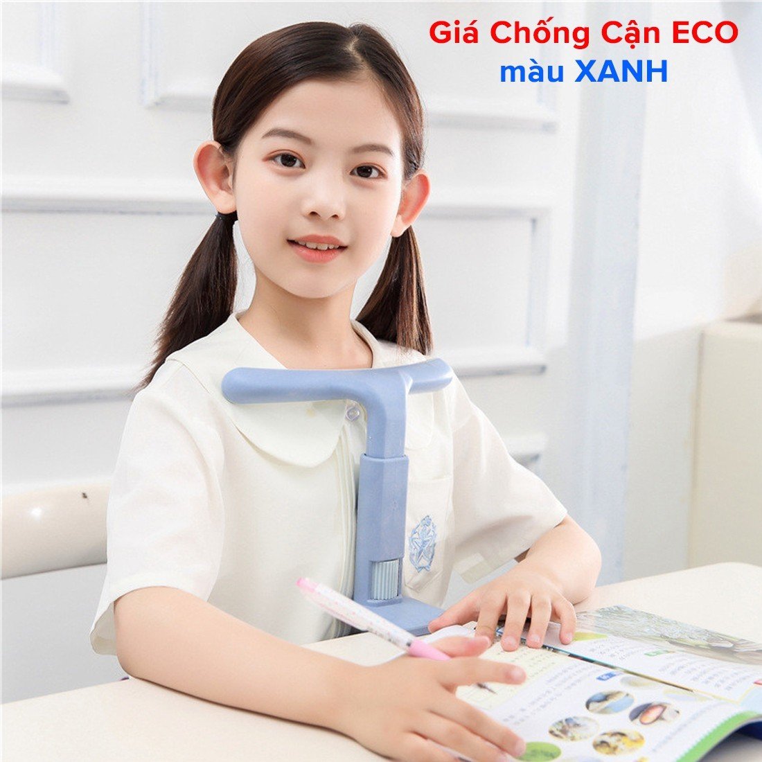 Giá Đỡ Cằm Chống Cận Thị, Dụng Cụ Giúp Ngồi Thẳng Lưng Chống Gù Cao Cấp ECO, Giá Đỡ Cằm Chống Cận Thị, Dụng Cụ Chống Cận Thị, Chống Gù - Hàng Chính Hãng dododios