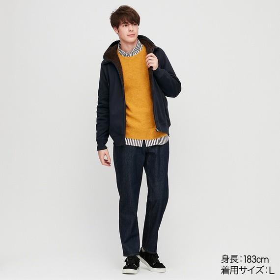 Áo nỉ lót lông cừu nam siêu ấm #Uniqlo. Hoodie 418708