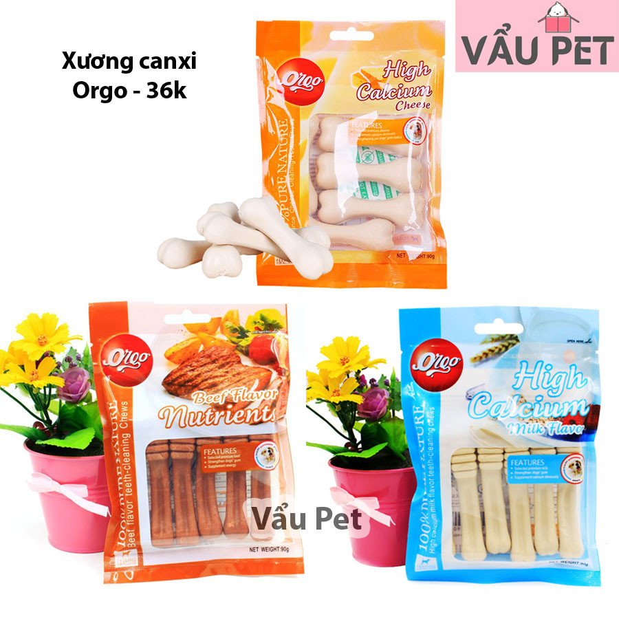 Xương canxi sạch răng Orgo cho chó