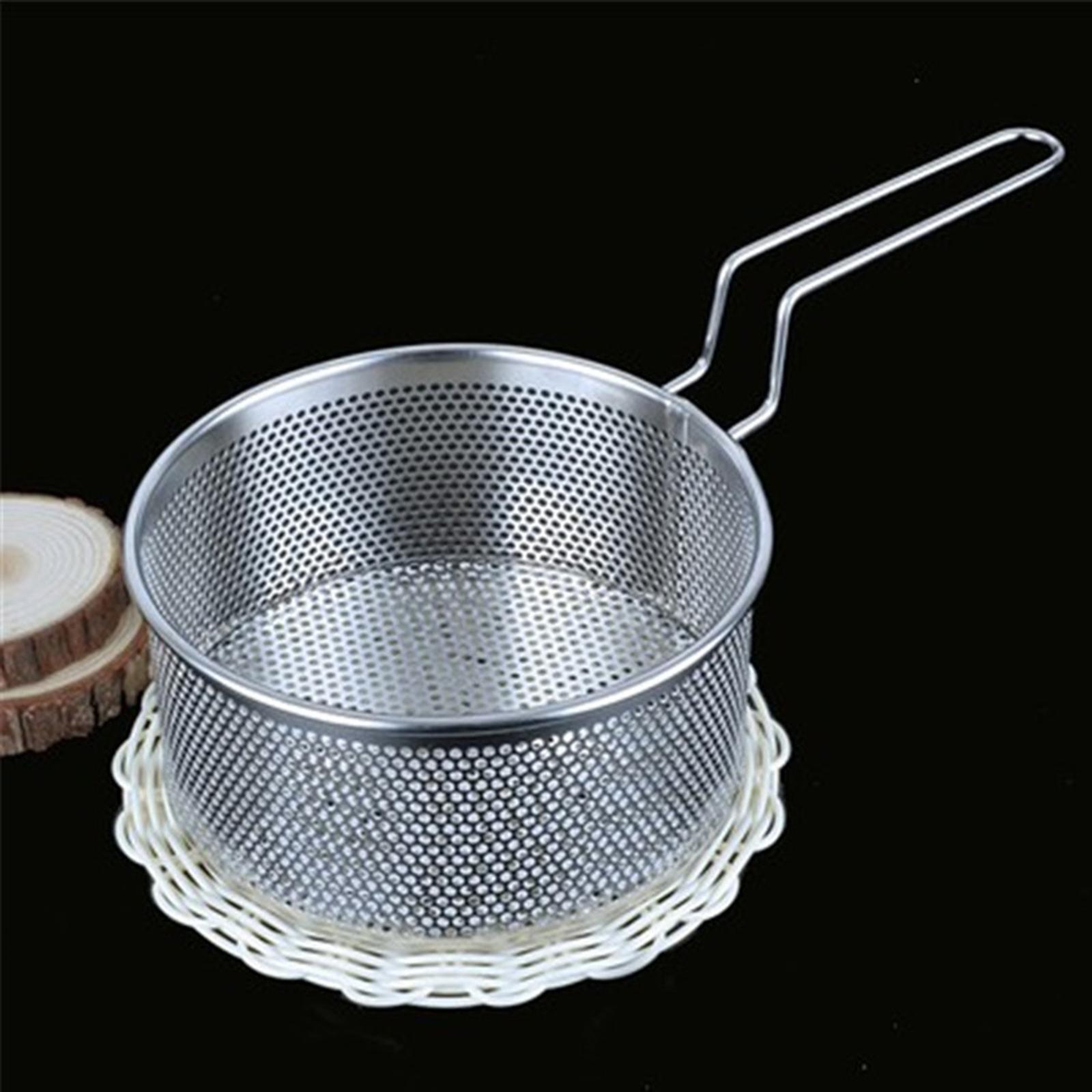 2-3pack Stainless Steel French Fry Chips Basket Net Strainer Kitchen Cooking