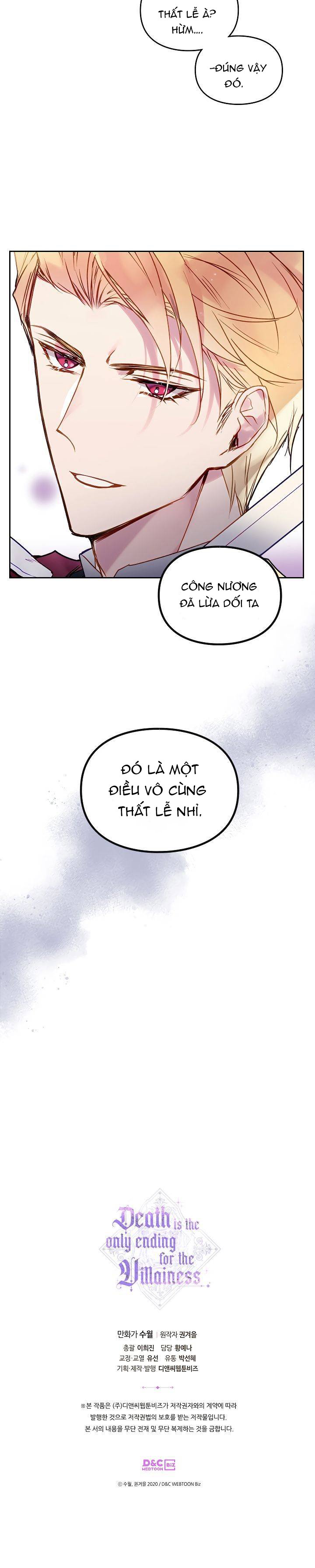 kết thúc của nhân vật phản diện chỉ có thể là cái chết chapter 58 9