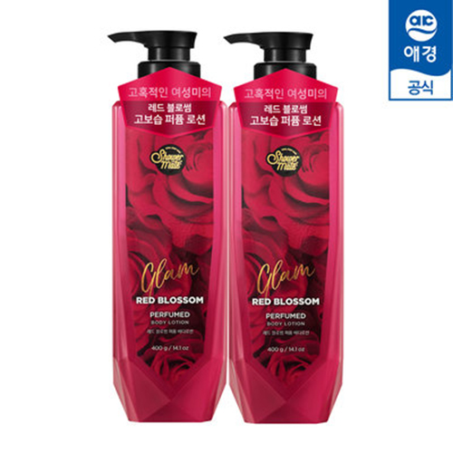 Sữa tắm nước hoa Showermate Glam Red Blossom Hàn Quốc 800ml (Hương trái cây và hương hoa) tặng kèm móc khóa