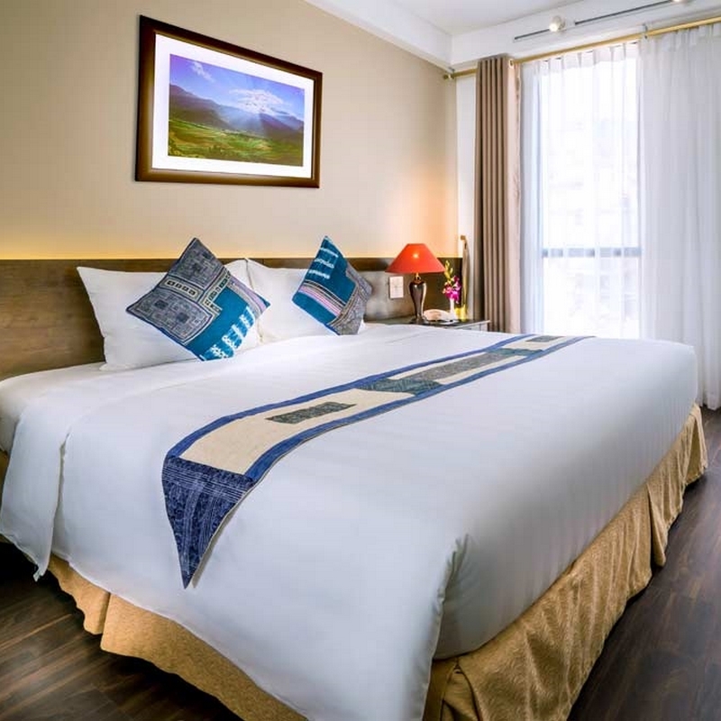 Gói 3N2Đ Amazing Hotel 4* Sapa - 02 Bữa Sáng, 01 Bữa Trưa Hoặc Tối, Bể Bơi Bốn Mùa, View Thung Lũng Mường Hoa Và Núi Đồi, Vị Trí Đẹp Trung Tâm Thị Trấn