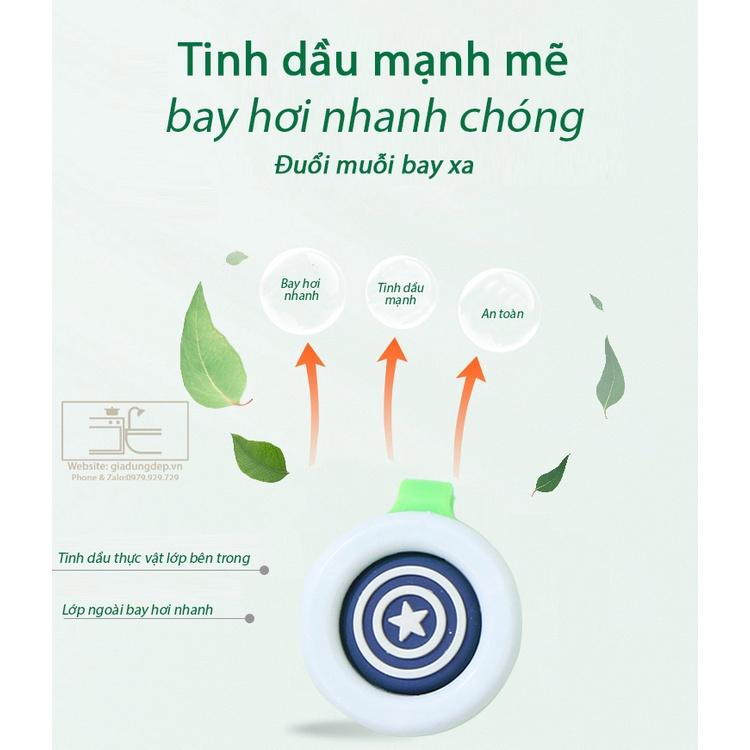 Kẹp chống muỗi, huy hiệu đuổi muỗi Bikid Hàn Quốc an toàn sử dụng cho bé