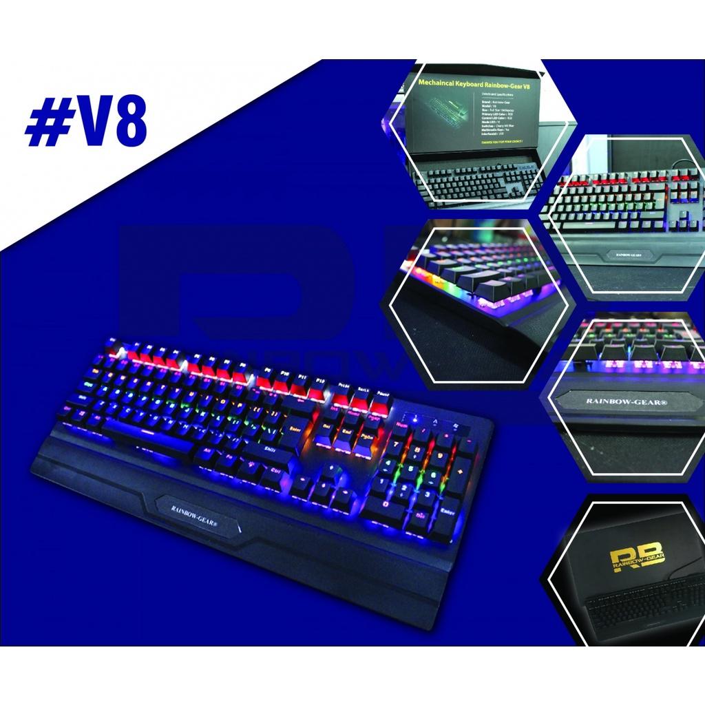 Bàn phím / KEYBOARD CƠ GEAR V8 PLUS - KÊ TAY TỪ TÍNH