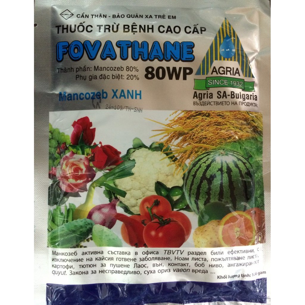 FOVATHANE MANCOZEB XANH 100g- Phòng Thối Nhũn