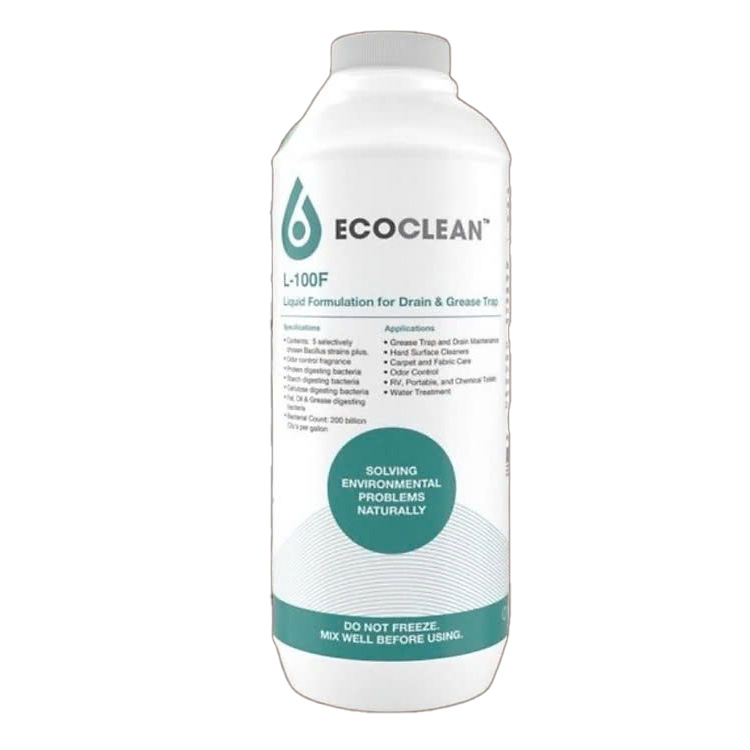 EcoClean FOG - Vi Sinh Xử Thông Tắc Dầu Mỡ, Bảo Trì Đường Ống - Chai 1L