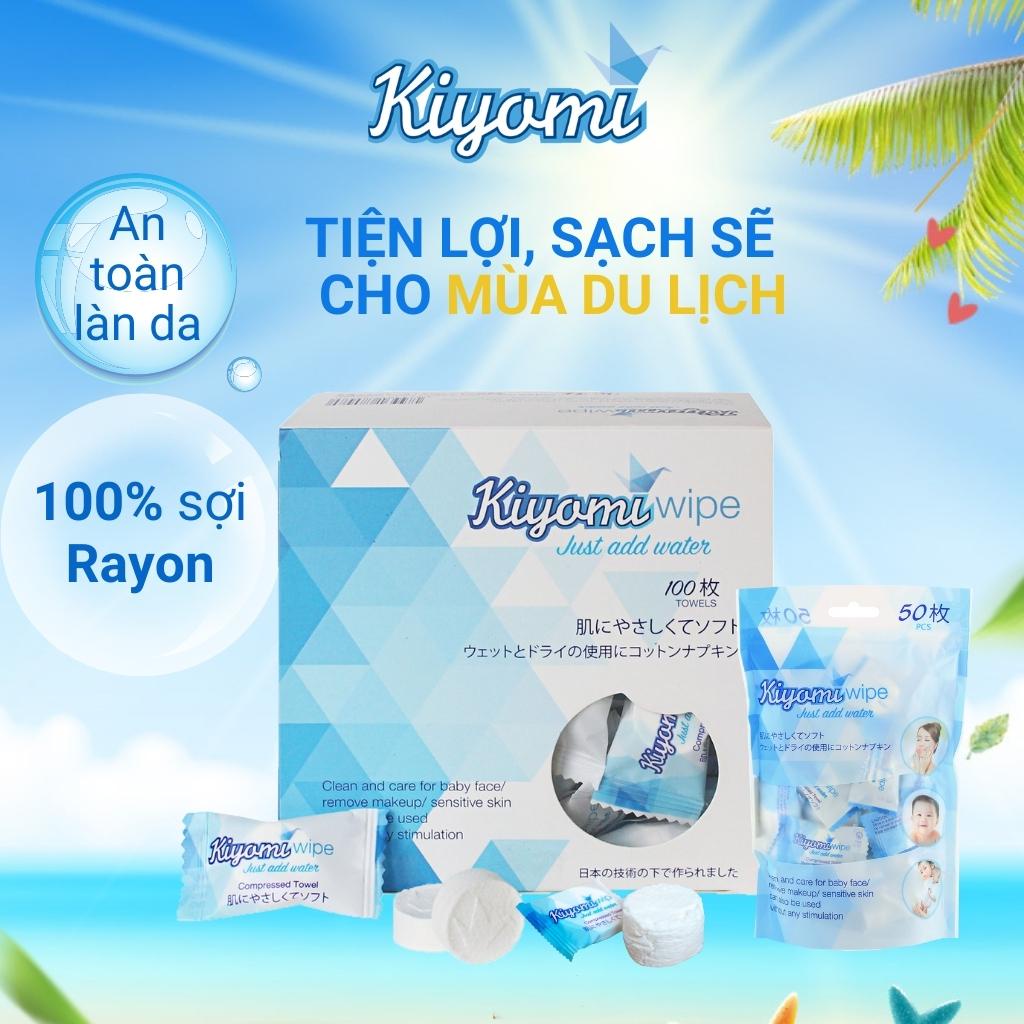 Túi Khăn Nén Đa Năng Dạng Kẹo Nhật Bản Kiyomi khổ 22x24cm