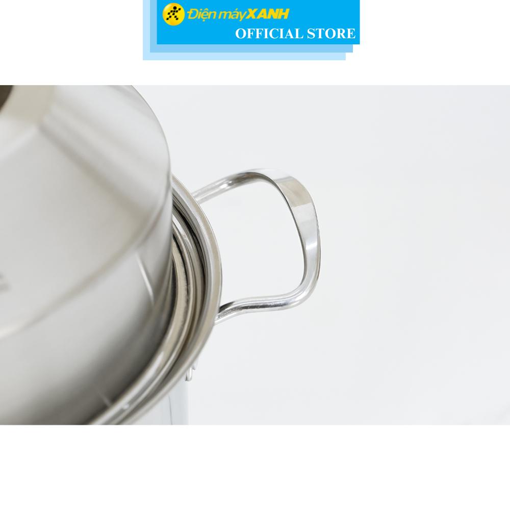 Nồi xửng hấp inox nắp inox 26 cm Green Cook GCST01-26IH - Hàng Chính Hãng