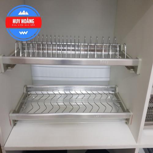 Giá Để Bát Đĩa Cố Định Khung Nhôm Tủ Bếp - HÀNG CHÍNH HÃNG