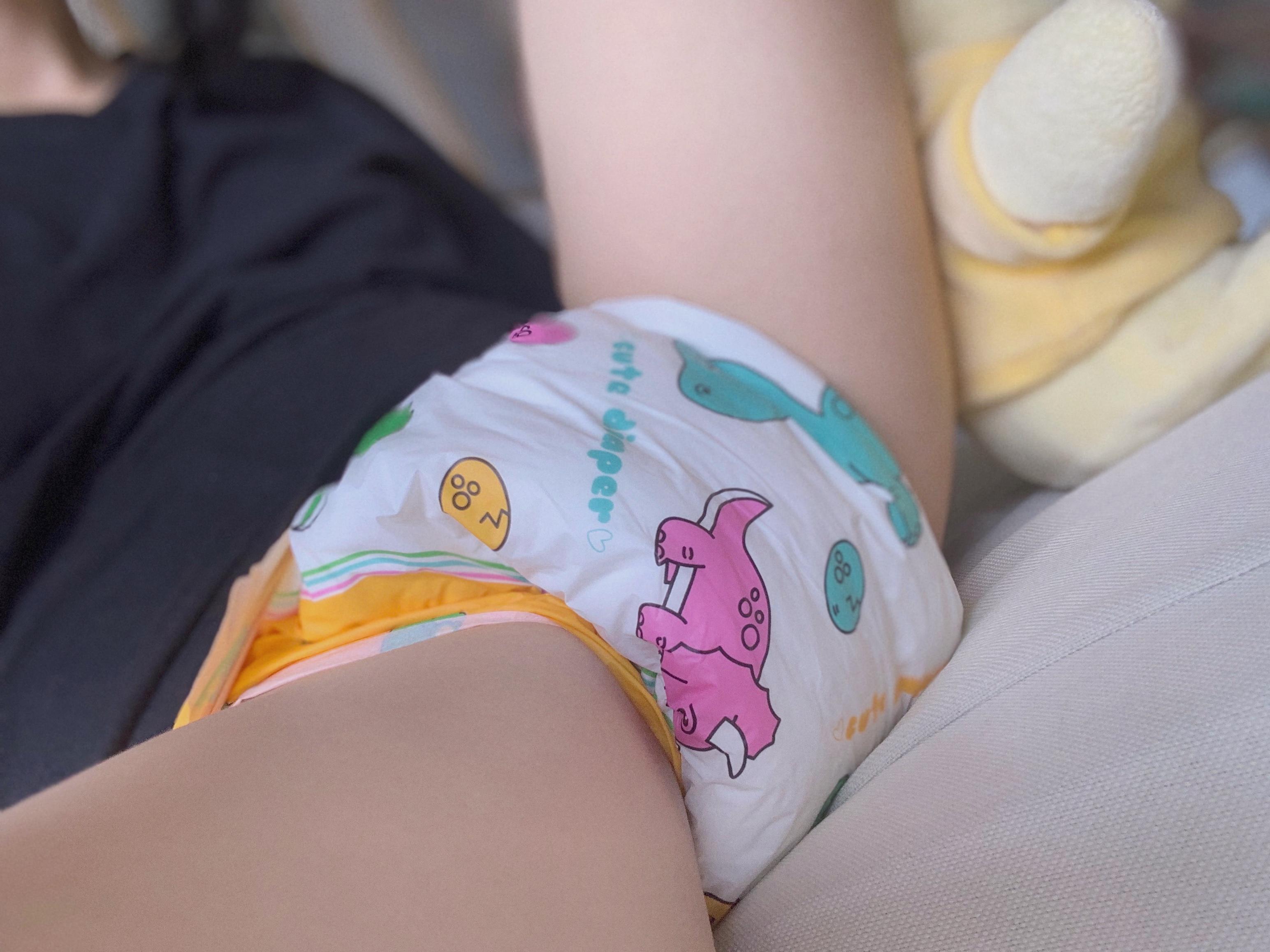 2 Cái/L Abdl Miếng Tã Quần Dễ Thương Khủng Long Dày Trưởng Thành Tã Người Yêu Ddlg Bebe Dùng Một Lần Tã Bố Cô Gái giả Tã