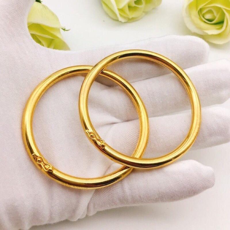 Vòng tay nữ khoá gài mạ vàng 24k lắc tay nữ V224k