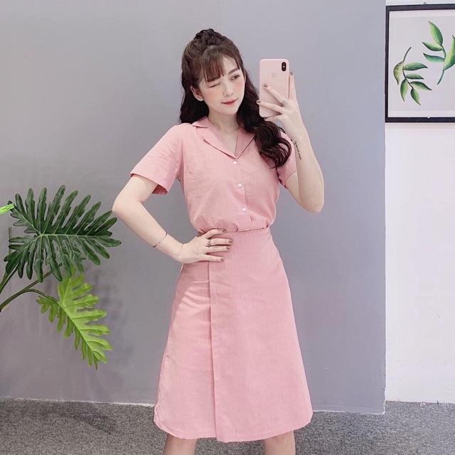 Đầm váy đắp tà 3 màu