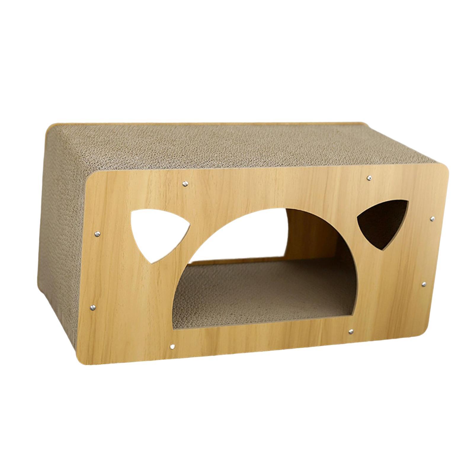 Cat Corrugated House Scratching Bed Lounge Scratcher Cardboard for Kitty