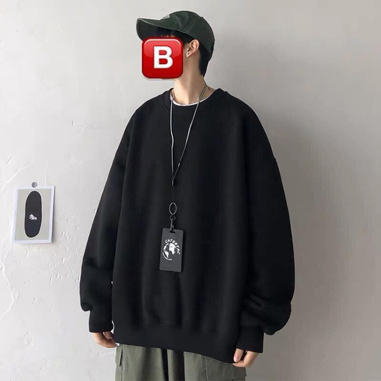Áo Sweater , áo thun dài tayi 5 MÀU NỈ NGOẠI FORM RỘNG OVERSIZE