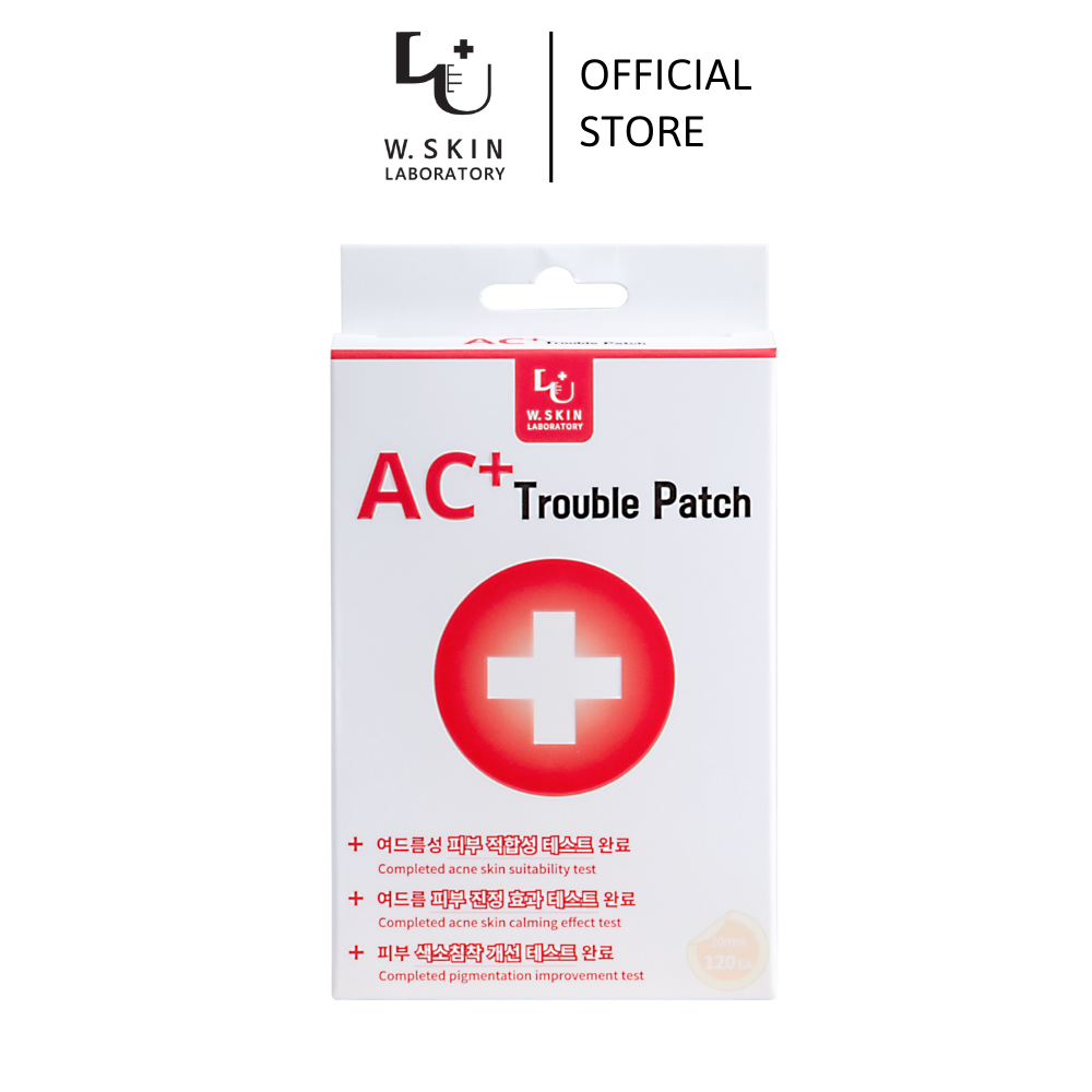 Miếng dán mụn mỏng nhẹ trong suốt AC+ TROUBLE PATCH giải pháp cấp cứu cho da bị mụn