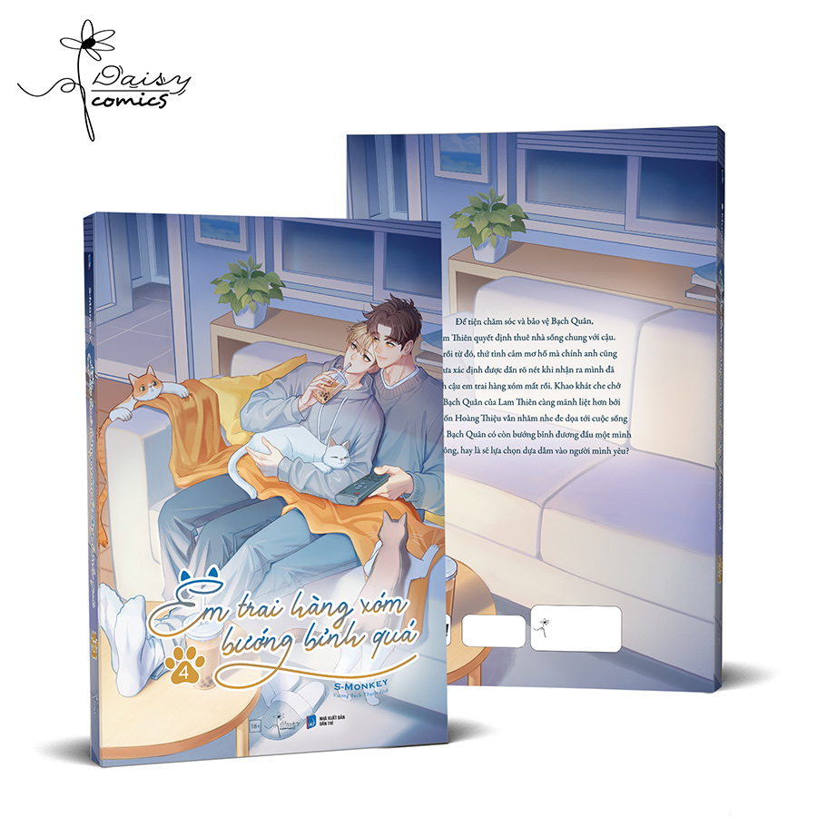 Em trai hàng xóm bướng bình quá - Tập 4 - Bản Thường tặng 01 Bookmark bế, 01 Postcard