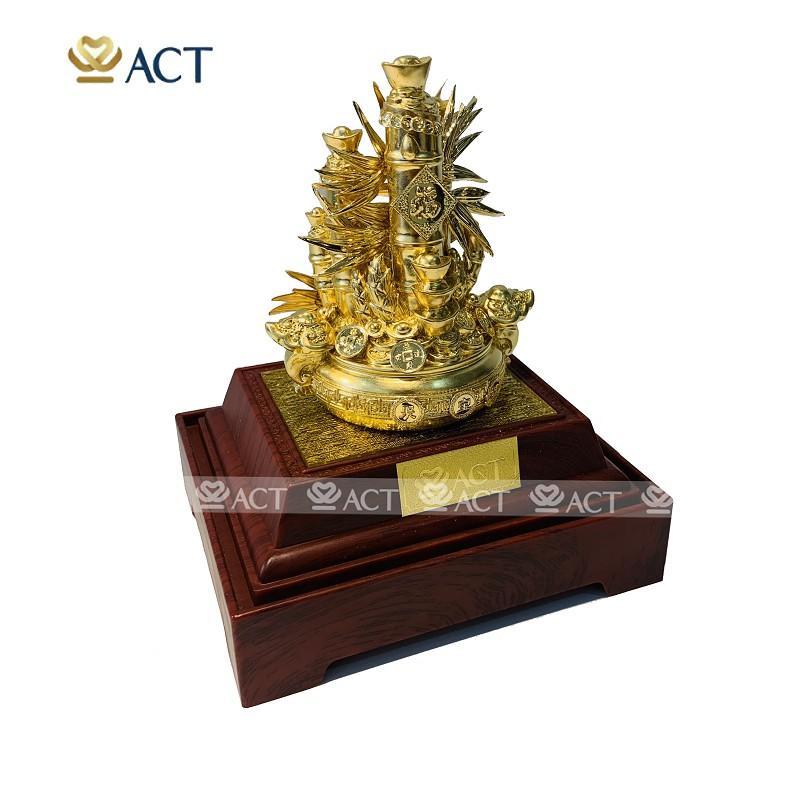 CÂY PHÁT TÀI PHÁT LỘC DÁT VÀNG (12.5×10.5×19.5CM)