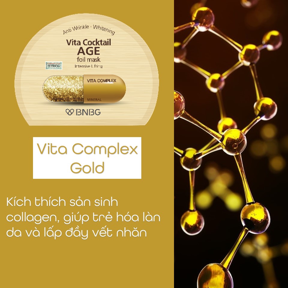 Mặt Nạ BNBG Vita Cocktail Age Foil Mask Chống Lão Hóa 30ml