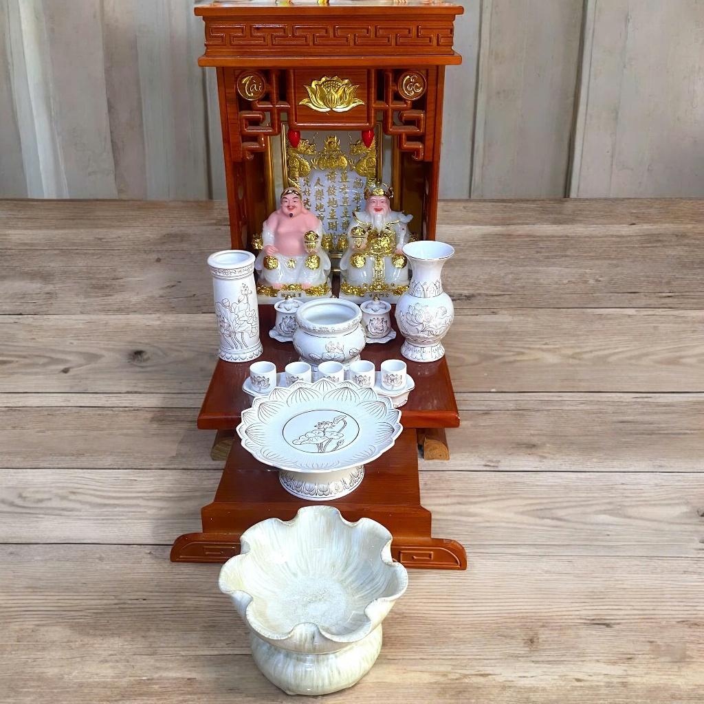 Set ban thần tài bạch ngọc nổi RỒNG VIỆT, bộ thờ thần tài đầy đủ cho gia chủ mệnh kim, thuỷ