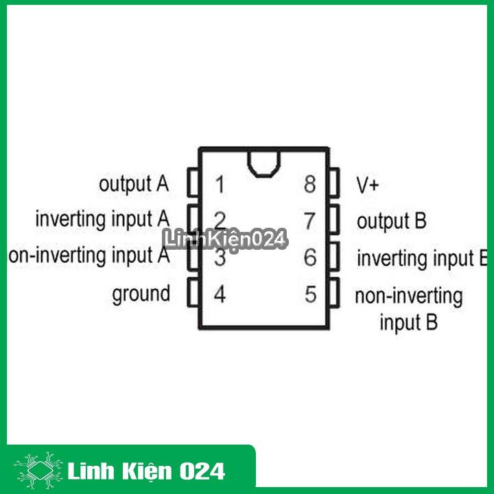 LM358N Kiểu Chân SOP8