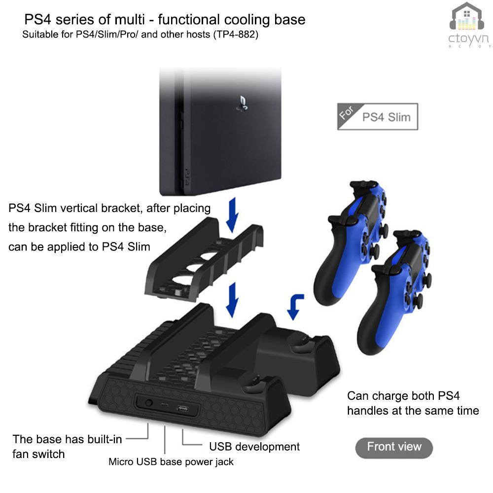 Đế tản nhiệt đứng đa năng cho PS4 SLIM PRO