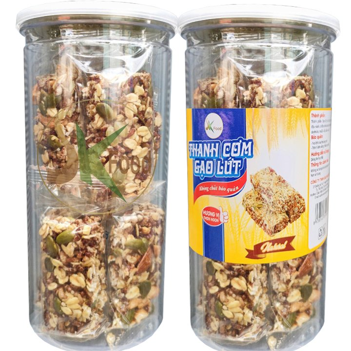 Thanh Gạo Lứt Ngũ Cốc Siêu Hạt Thơm Ngon SK FOOD - Mỗi Hũ 250g
