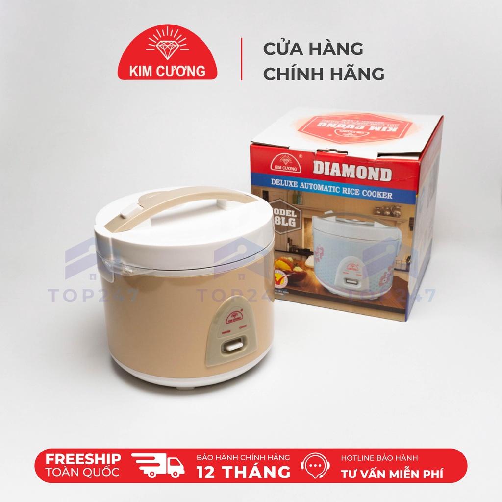 Nồi Cơm Điện Kim Cương 1.8 Lít Nắp Gài - Hàng Chính Hãng