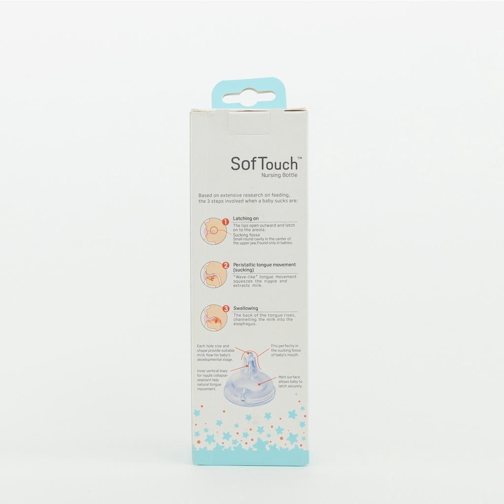 Bình Sữa Pigeon Softouch PP Plus Disney Baby - Màu Tím