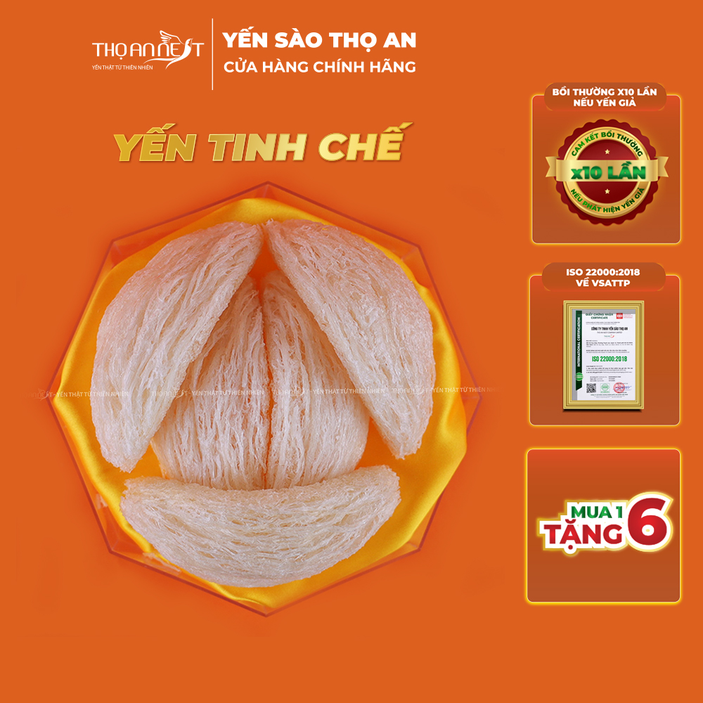 Tổ yến sào tinh chế sạch lông, không độn tạp chất THỌ AN NEST set 50gr