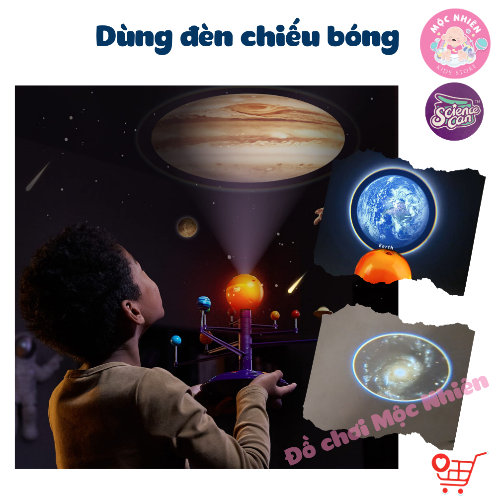 Bộ Mô hình Chiếu Bóng và Hệ Mặt Trời - Solar System Planetary E Projector – TOPBRIGHT