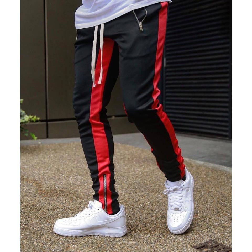 Quần track pants zipper 2 line cực chất