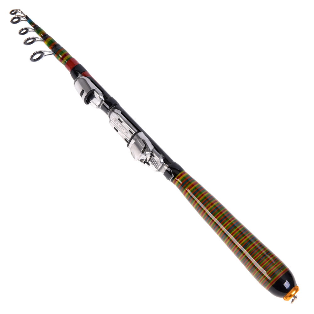 Cần câu cá bằng kính thiên văn,tiện lợi đi du lịch - sợi Carbon, dài 1.2M 3,9FT