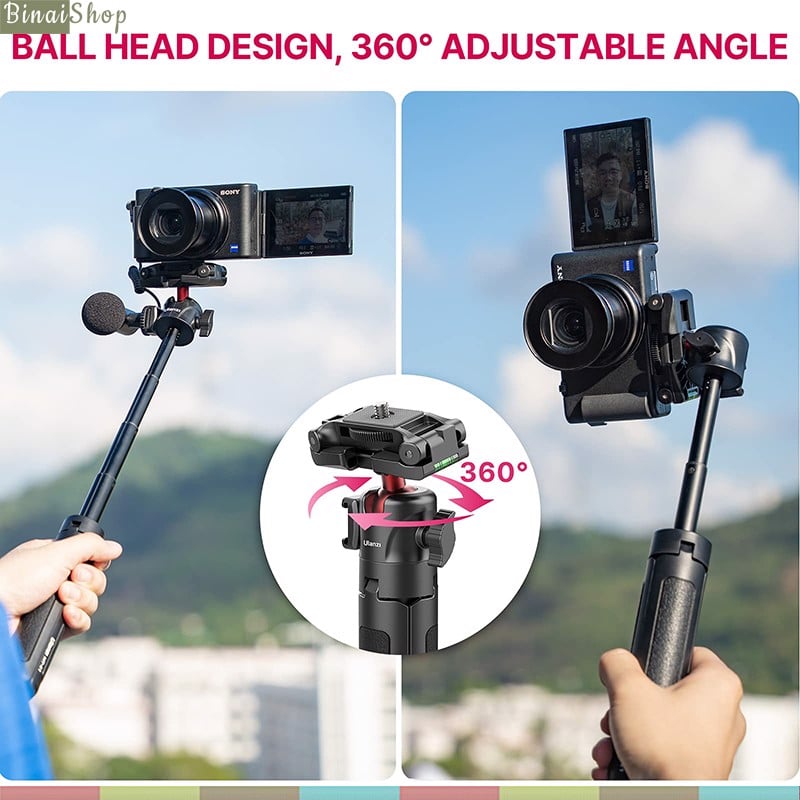 Ulanzi MT-41 - Tripod Mini Cho Điện Thoại, Máy Ảnh, Tải Trọng 1,5Kg, Chiều Cao Tối Đa 45cm- hàng chính hãng