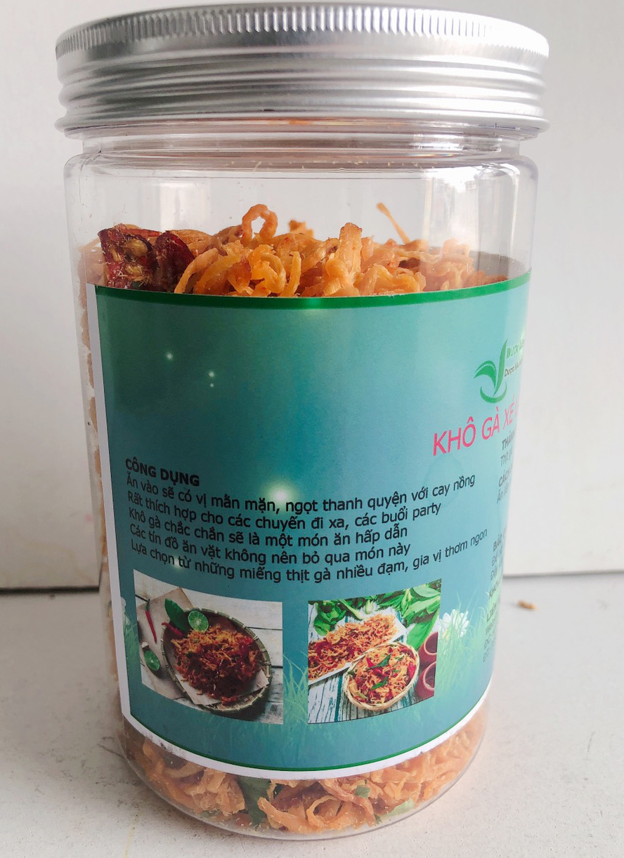 Khô gà xe lá chanh loại thượng hạng cay té lưởi (500gr)