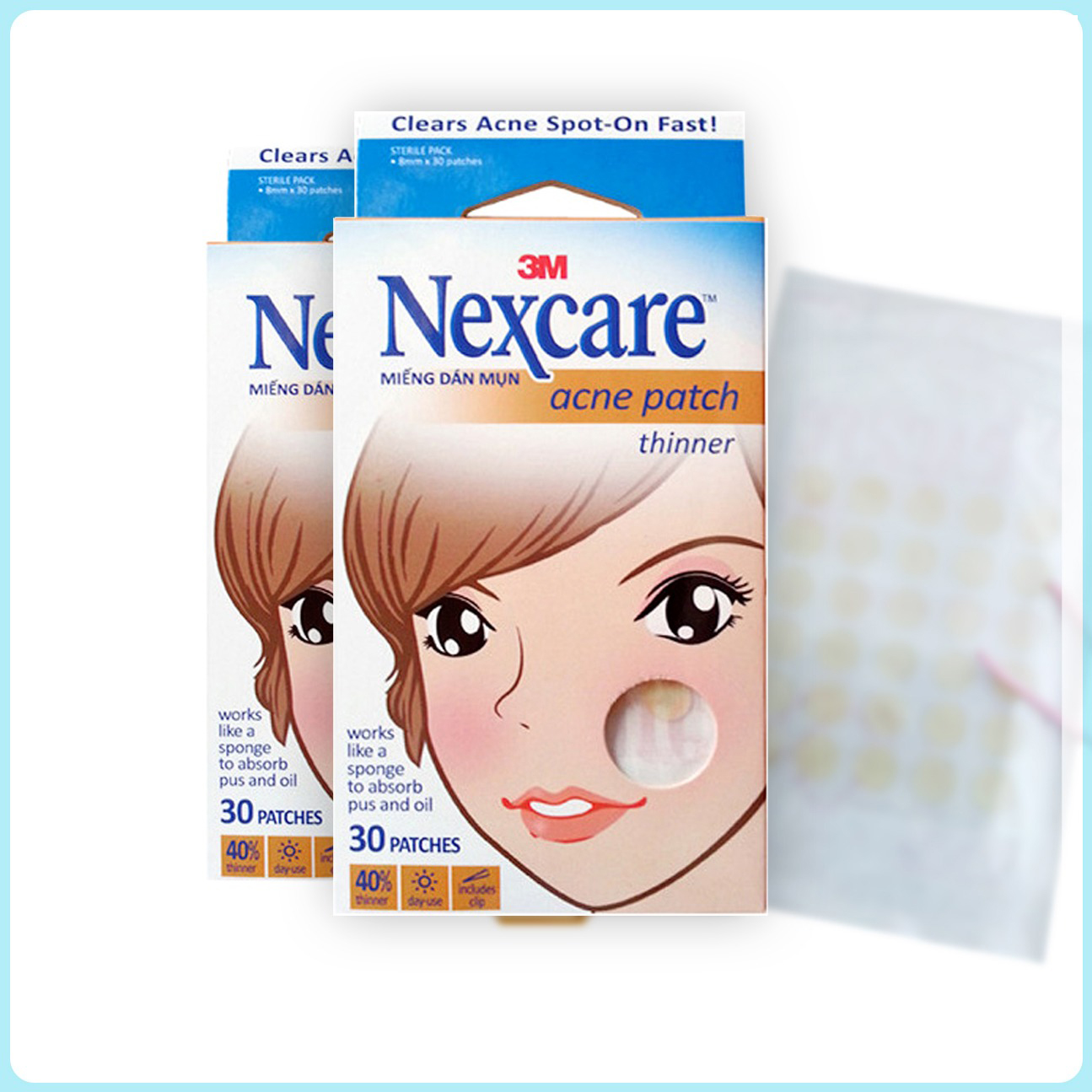 Miếng dán hỗ trợ mụn 3M Nexcare 30 miếng/hộp