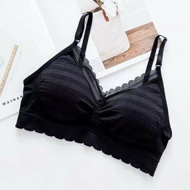 Hình thật áo Bra thể thao mẫu chéo dây cotton mút cao cấp cực xịn