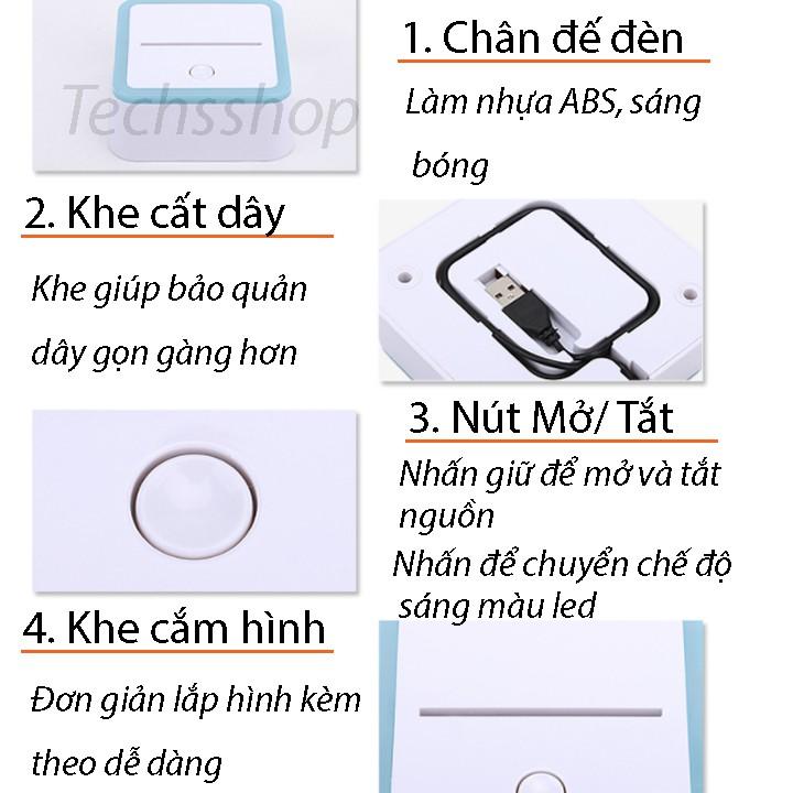 Đèn Led Trang Trí 3D I Love You Nguồn Usb 5V Sáng Nhiều Màu - Quà Tặng Sinh Nhật