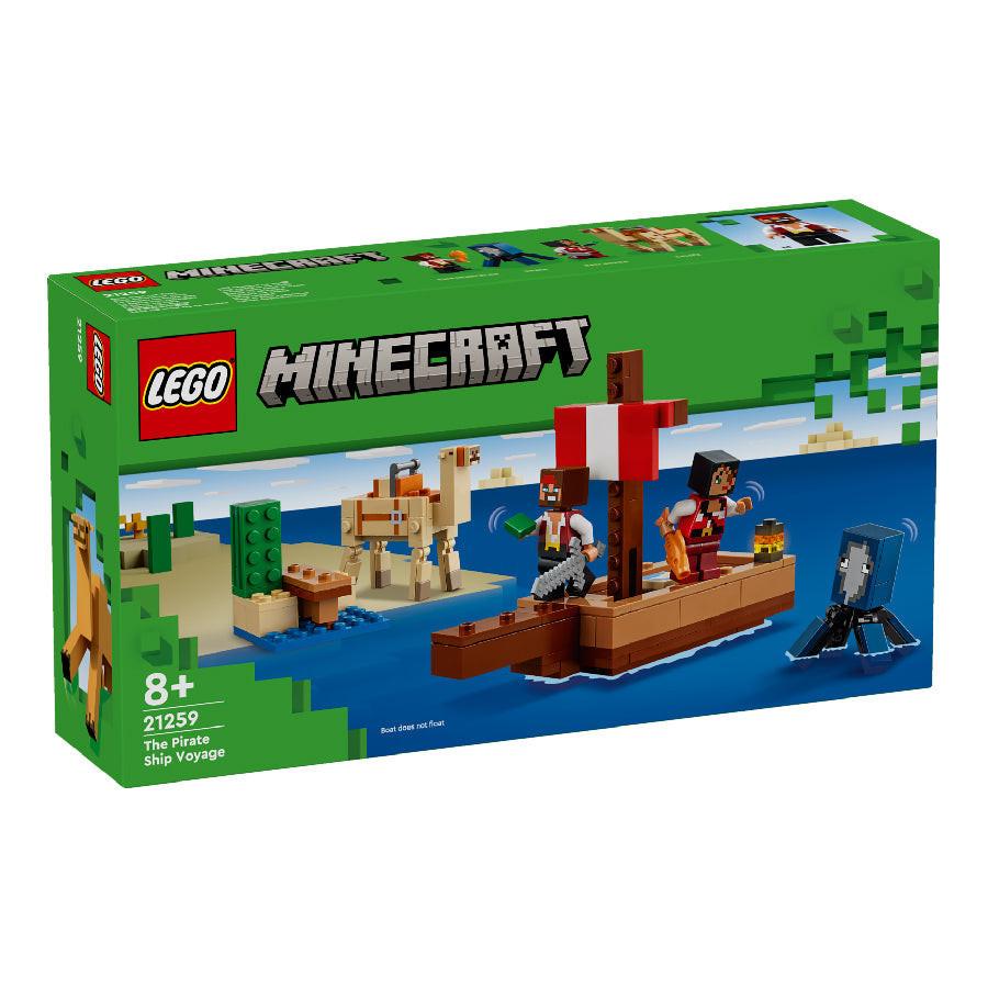 LEGO MINECRAFT 21259 Đồ Chơi Lắp Ráp Chuyến Thám Hiểm Trên Tàu Cướp Biển (166 chi tiết)