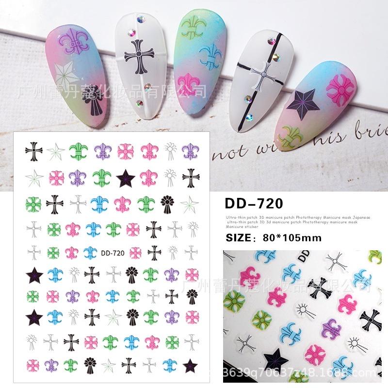 Sticker 3D Thánh Giá | Hình Dán Móng Tay