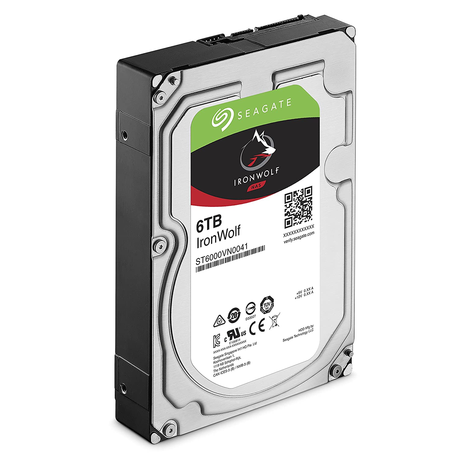 Ổ Cứng HDD NAS Storage Seagate IronWolf 6TB/256MB/3.5 7200RPM - ST6000VN0041 - Hàng Chính Hãng