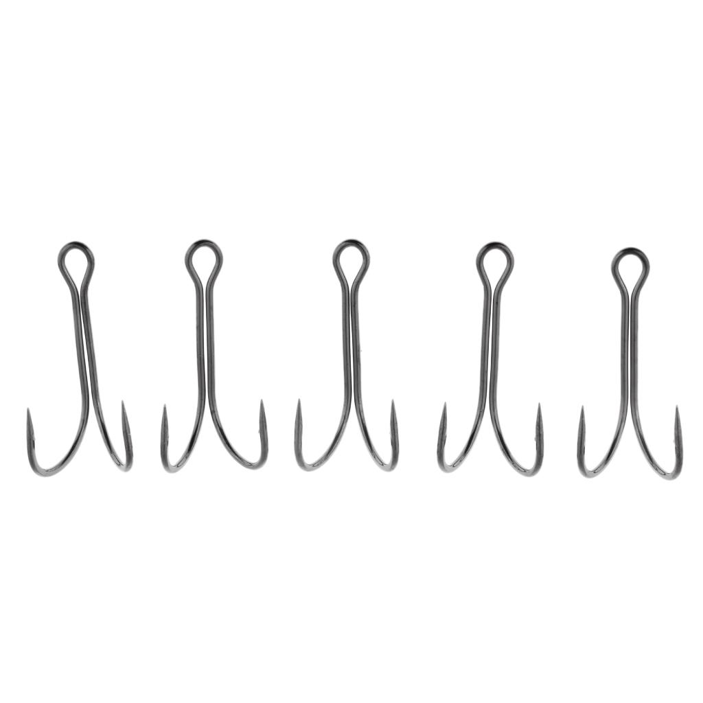 10pcs Dual Double Fishing Hooks High Carbon Steel Frog Toad Lure Hook 1-0