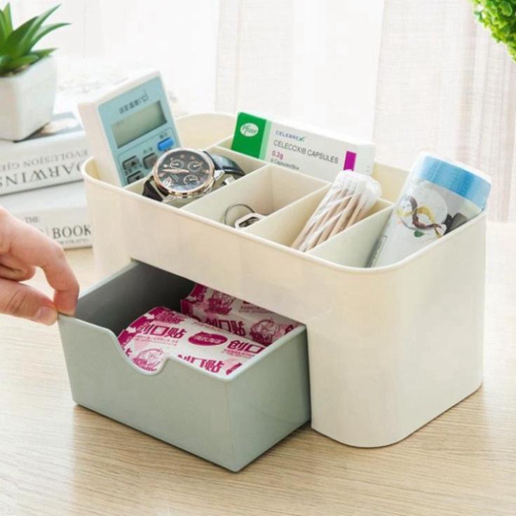 Kệ Để Mỹ Phẩm Mini Nhiều Ngăn Để Bàn, Siêu Tiện Dụng, Siêu Dễ Thương