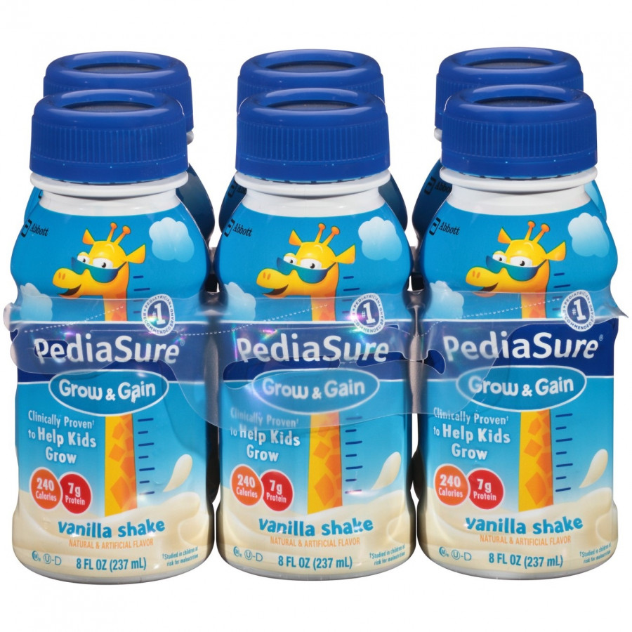 Bộ 6 chai Sữa Nước PediaSure hương Vanilla Grow &amp; Gain 237ml