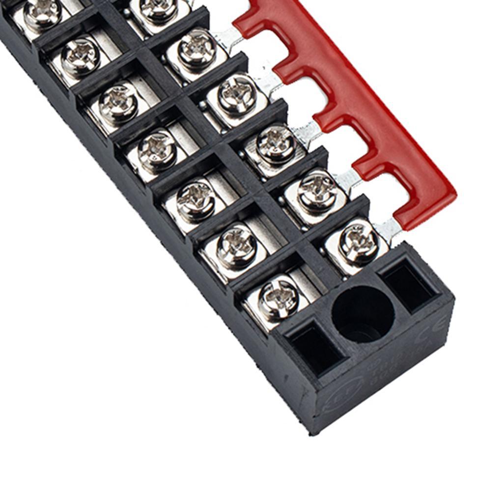 5Pcs 8 Position Dual Row Screw Barrier Terminal Block Terminal Barrier Strip