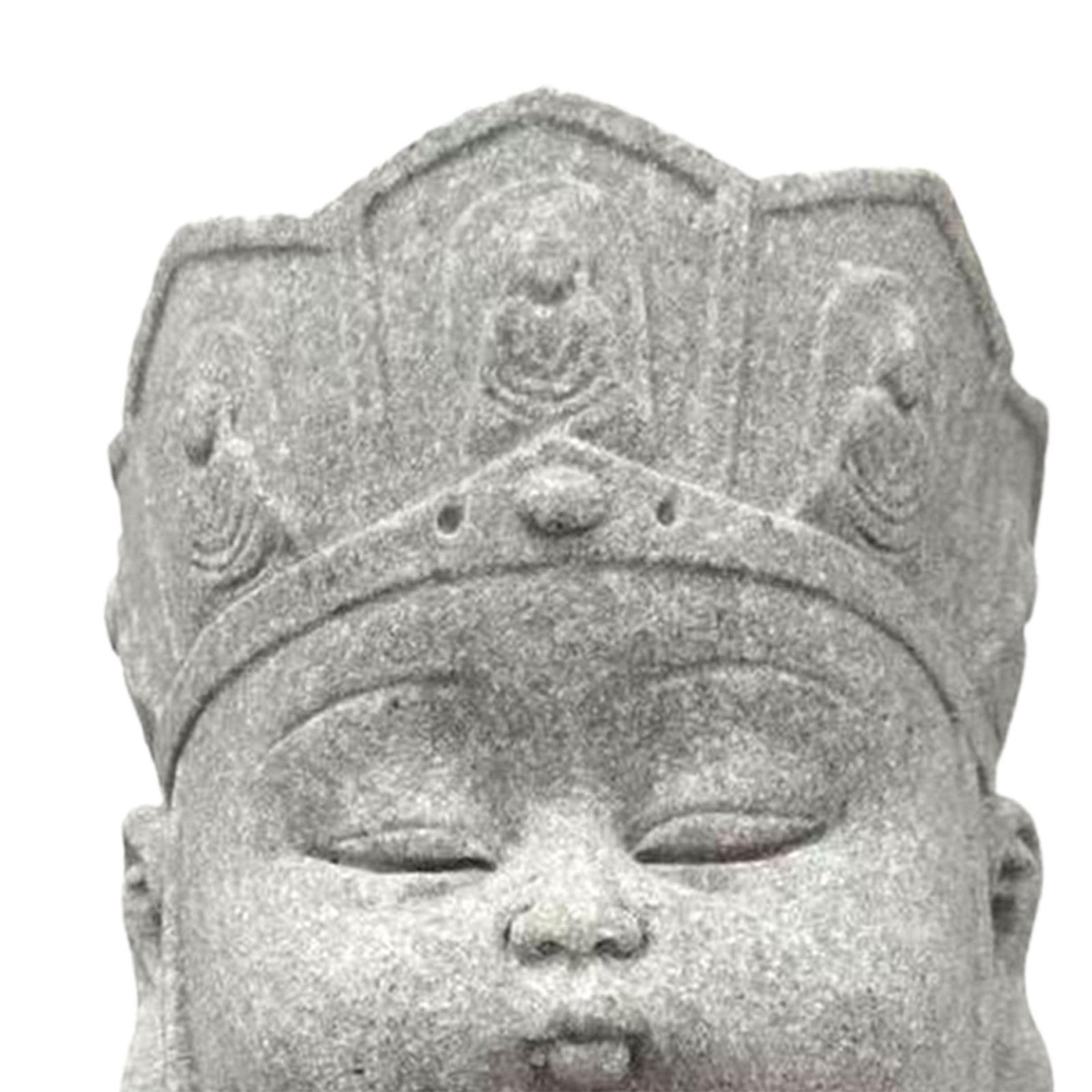 Buddha Monk Statue Tea Pet Ornament Ornament Antique Buddha Sculpture Sitting Buddha Statue for Office Tabletop Indoor Outdoor Car Dashboard