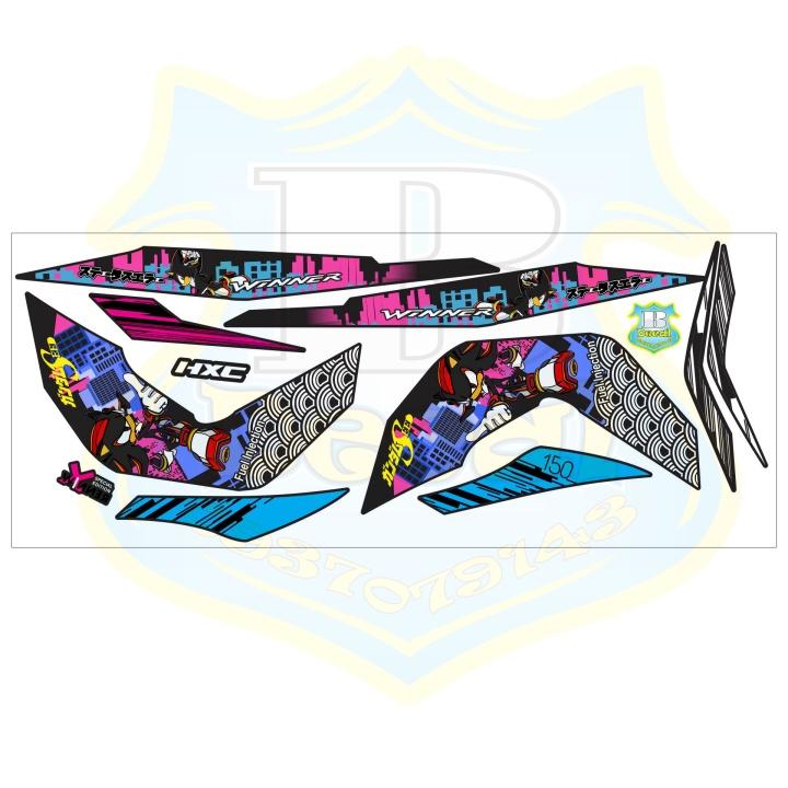 Tem rời winner mẫu sonic đen